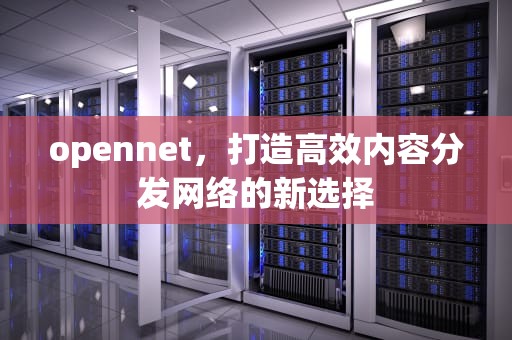 opennet，打造高效内容分发网络的新选择