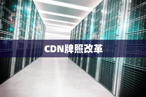 CDN牌照改革