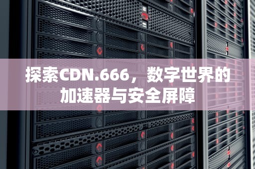 探索CDN.666，数字世界的加速器与安全屏障