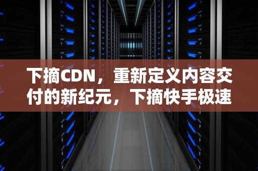 下摘CDN，重新定义内容交付的新纪元，下摘快手极速板