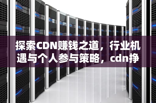 探索CDN赚钱之道，行业机遇与个人参与策略，cdn挣钱