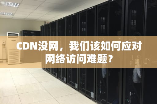 CDN没网，我们该如何应对网络访问难题？