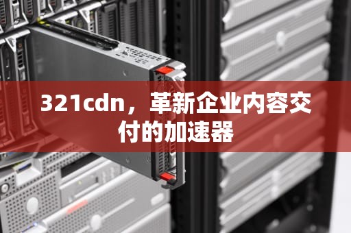 321cdn，革新企业内容交付的加速器
