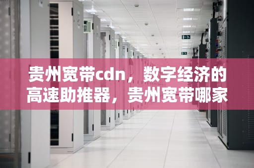 贵州宽带cdn，数字经济的高速助推器，贵州宽带哪家好用又便宜