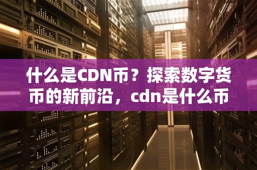 什么是CDN币？探索数字货币的新前沿，cdn是什么币种