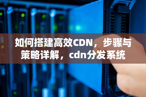 如何搭建高效CDN，步骤与策略详解，cdn分发系统