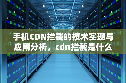 手机CDN拦截的技术实现与应用分析，cdn拦截是什么