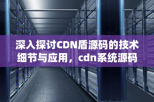 深入探讨CDN盾源码的技术细节与应用，cdn系统源码