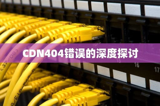 CDN404错误的深度探讨