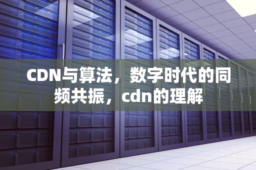 CDN与算法，数字时代的同频共振，cdn的理解