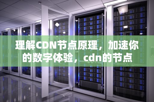 理解CDN节点原理，加速你的数字体验，cdn的节点