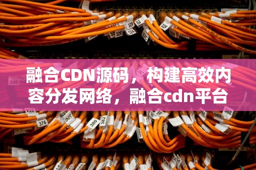 融合CDN源码，构建高效内容分发网络，融合cdn平台源码