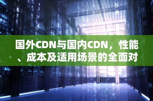 国外CDN与国内CDN，性能、成本及适用场景的全面对比，国外的cdn