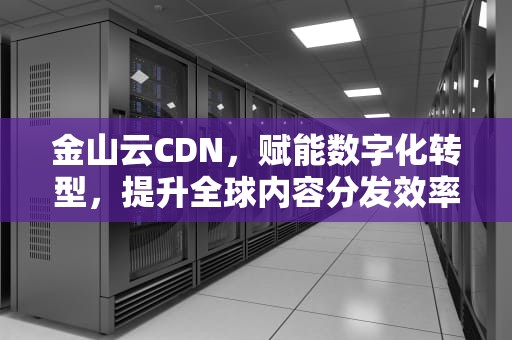 金山云CDN，赋能数字化转型，提升全球内容分发效率，金山云cdn收入