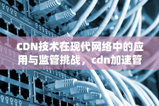 CDN技术在现代网络中的应用与监管挑战，cdn加速管理系统