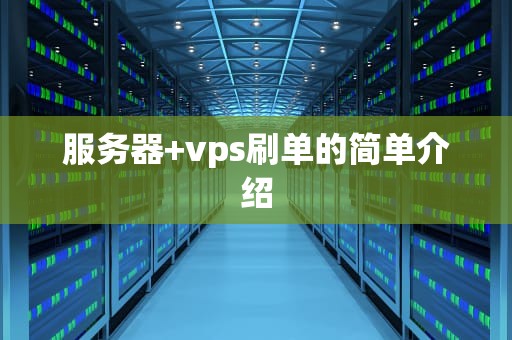 服务器+vps刷单的简单介绍