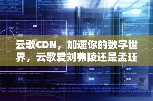 云歌CDN，加速你的数字世界，云歌爱刘弗陵还是孟珏