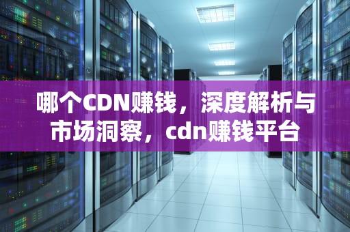 哪个CDN赚钱，深度解析与市场洞察，cdn赚钱平台