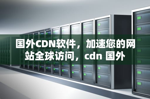 国外CDN软件，加速您的网站全球访问，cdn 国外