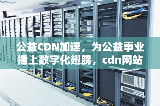 公益CDN加速，为公益事业插上数字化翅膀，cdn网站加速公司