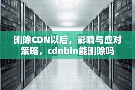 删除CDN以后，影响与应对策略，cdnbin能删除吗