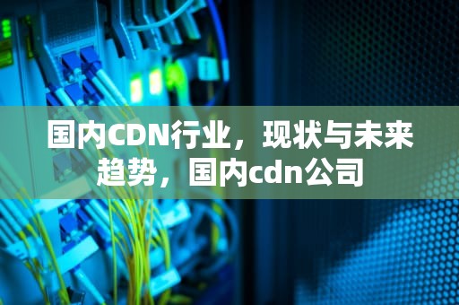 国内CDN行业，现状与未来趋势，国内cdn公司