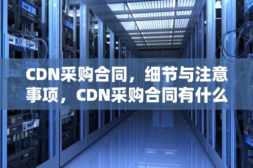 CDN采购合同，细节与注意事项，CDN采购合同有什么后果