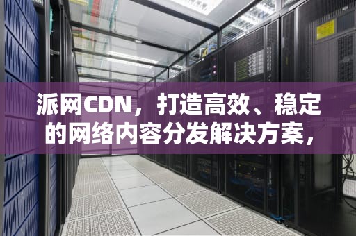 派网CDN，打造高效、稳定的网络内容分发解决方案，诗歌流派网