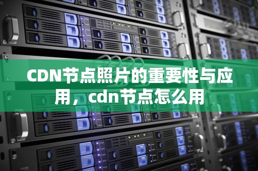 CDN节点照片的重要性与应用，cdn节点怎么用