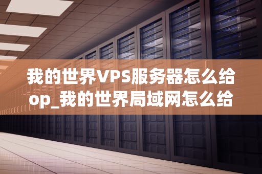 我的世界VPS服务器怎么给op_我的世界局域网怎么给op_我的世界VPS服务器如何给OP权限