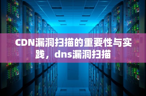 CDN漏洞扫描的重要性与实践，dns漏洞扫描