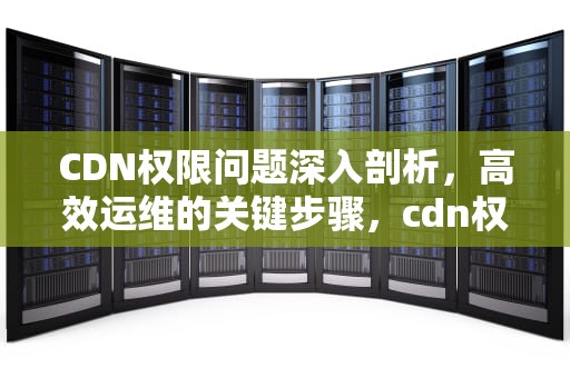 CDN权限问题深入剖析，高效运维的关键步骤，cdn权限控制