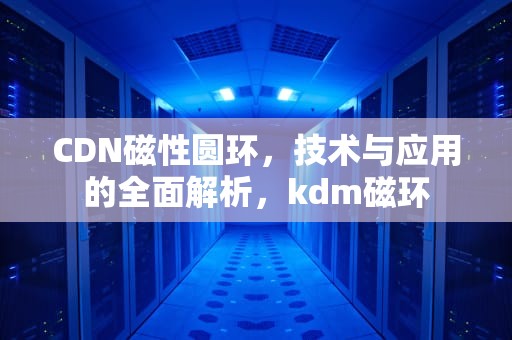 CDN磁性圆环，技术与应用的全面解析，kdm磁环