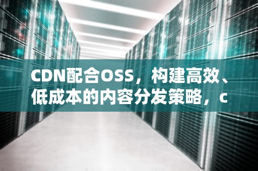 CDN配合OSS，构建高效、低成本的内容分发策略，cdn配合雷池