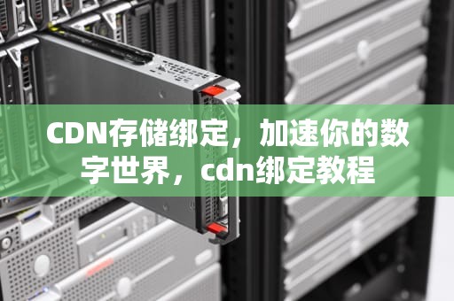CDN存储绑定，加速你的数字世界，cdn绑定教程