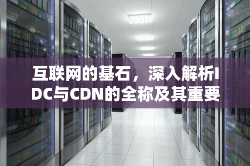 互联网的基石，深入解析IDC与CDN的全称及其重要性，idc,cdn