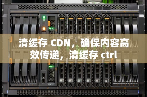 清缓存 CDN，确保内容高效传递，清缓存 ctrl