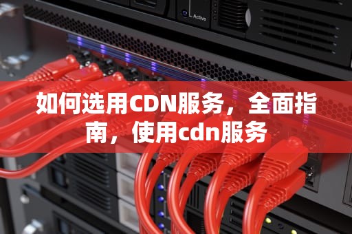 如何选用CDN服务，全面指南，使用cdn服务