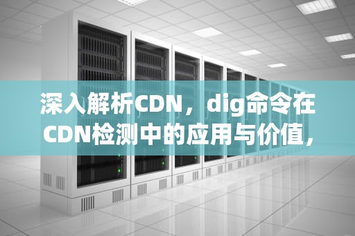 深入解析CDN，dig命令在CDN检测中的应用与价值，dig是否含有a的短音发音