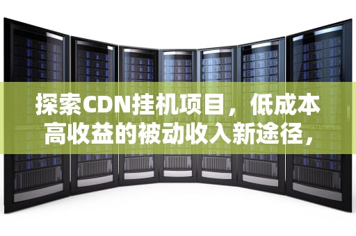探索CDN挂机项目，低成本高收益的被动收入新途径，cdn 挂机