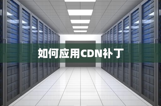 如何应用CDN补丁