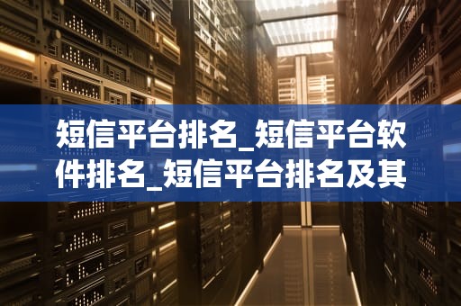 短信平台排名_短信平台软件排名_短信平台排名及其关键因素分析