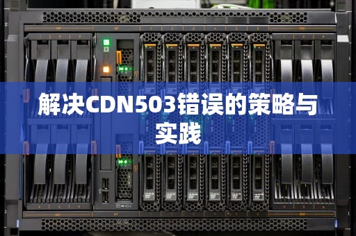 解决CDN503错误的策略与实践