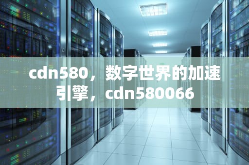 cdn580，数字世界的加速引擎，cdn580066
