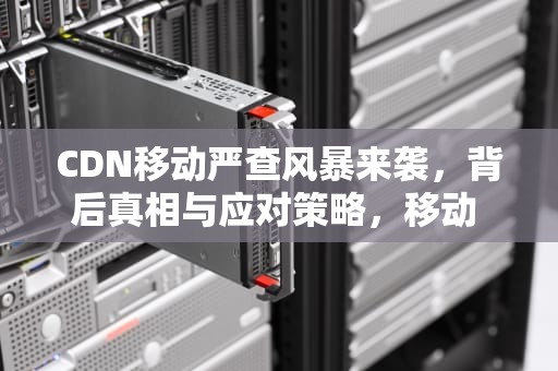 CDN移动严查风暴来袭，背后真相与应对策略，移动 cdn