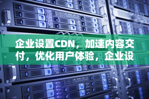 企业设置CDN，加速内容交付，优化用户体验，企业设置安全管理机构和配备安全管理人员