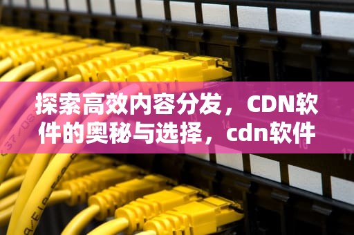 探索高效内容分发，CDN软件的奥秘与选择，cdn软件下载