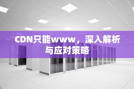 CDN只能www，深入解析与应对策略