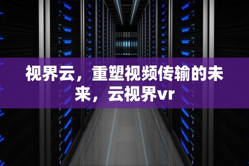 视界云，重塑视频传输的未来，云视界vr