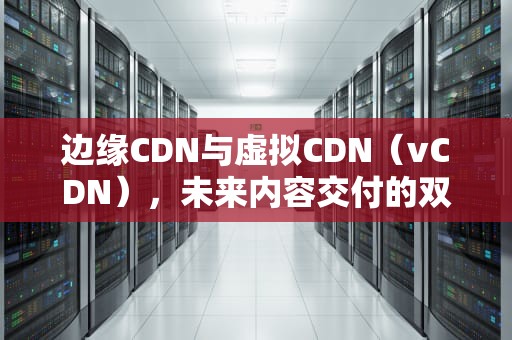 边缘CDN与虚拟CDN（vCDN），未来内容交付的双引擎，vdn和cdn关系